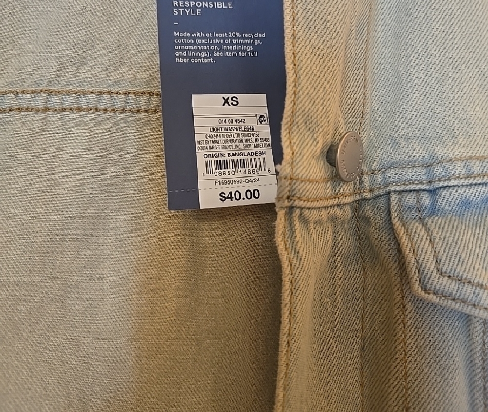 Universal Thread denim cinched jacket in vintage … - image 3